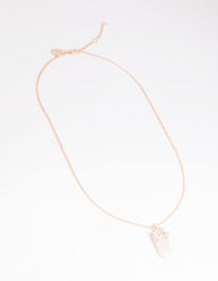 Rose Quartz Shard Necklace - link has visual effect only