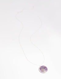 Amethyst Caged Stone Long Necklace - link has visual effect only