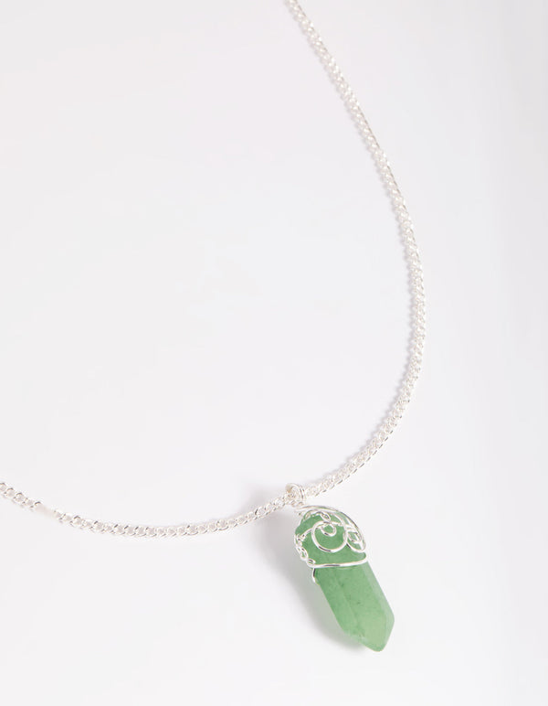 Green Aventurine Shard Necklace