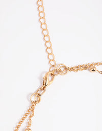 Gold Coin Layered Waist Chain - link has visual effect only