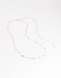 Gold Diamante & Pearl Waist Chain - link has visual effect only