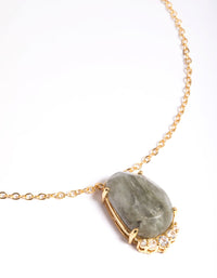 Gold Plated Labradorite Necklace - link has visual effect only