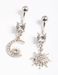 Surgical Steel Luna & Solstice Belly Ring Pack - link has visual effect only