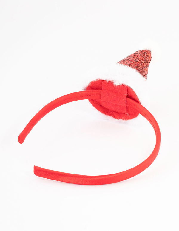 Kids Glitter Santa Hat Headband Lovisa