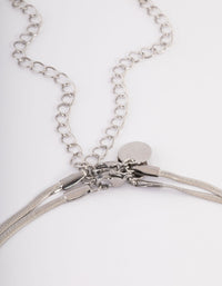 Stainless Steel Snake Chain Fine Necklace Pack - link has visual effect only