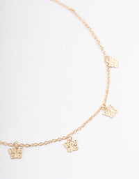 Gold Butterfly Droplet Choker - link has visual effect only