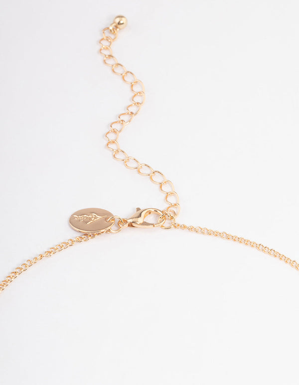 Gold Double Infinity Heart Necklace - Lovisa