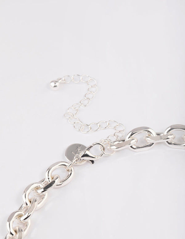 Silver Cable Chain Necklace - Lovisa