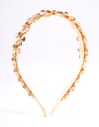 Gold Floral Stone Headband - link has visual effect only