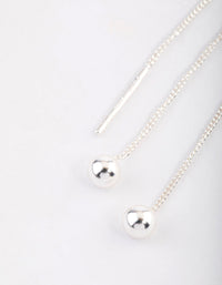 Sterling Silver Ball Threader Earrings - link has visual effect only
