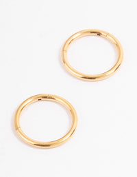 Gold Plated Surgical Steel Sleeper Earrings 10mm - link has visual effect only