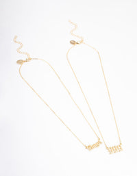 Gold Plated Angel Number '999' Layered Necklace - link has visual effect only