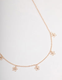 Rose Gold Daisy Garden Necklace - link has visual effect only
