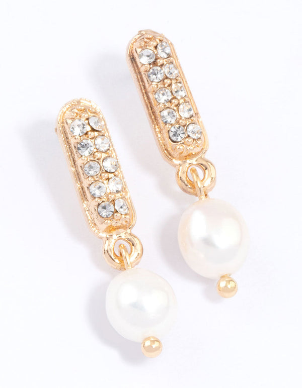 Lovisa Gold Double Row Cupchain Drop Earrings & Polishing Set in