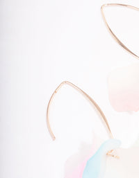 Rose Gold Multi Flower Threader Earrings - link has visual effect only