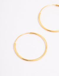 Gold Plated Sterling Silver Hoop Earrings 20mm - link has visual effect only