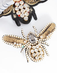 Black Sequin Bee Hair Clip Pack - link has visual effect only