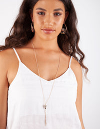Rose Gold Fireball Snake Chain Necklace - link has visual effect only