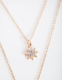 Gold Diamante Celestial Layer Necklace - link has visual effect only