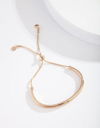 Gold Diamante Rigid Bracelet - link has visual effect only
