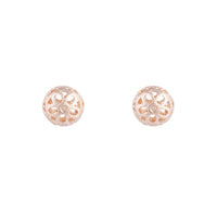 Rose Gold Filigree Ball Stud Earrings - link has visual effect only